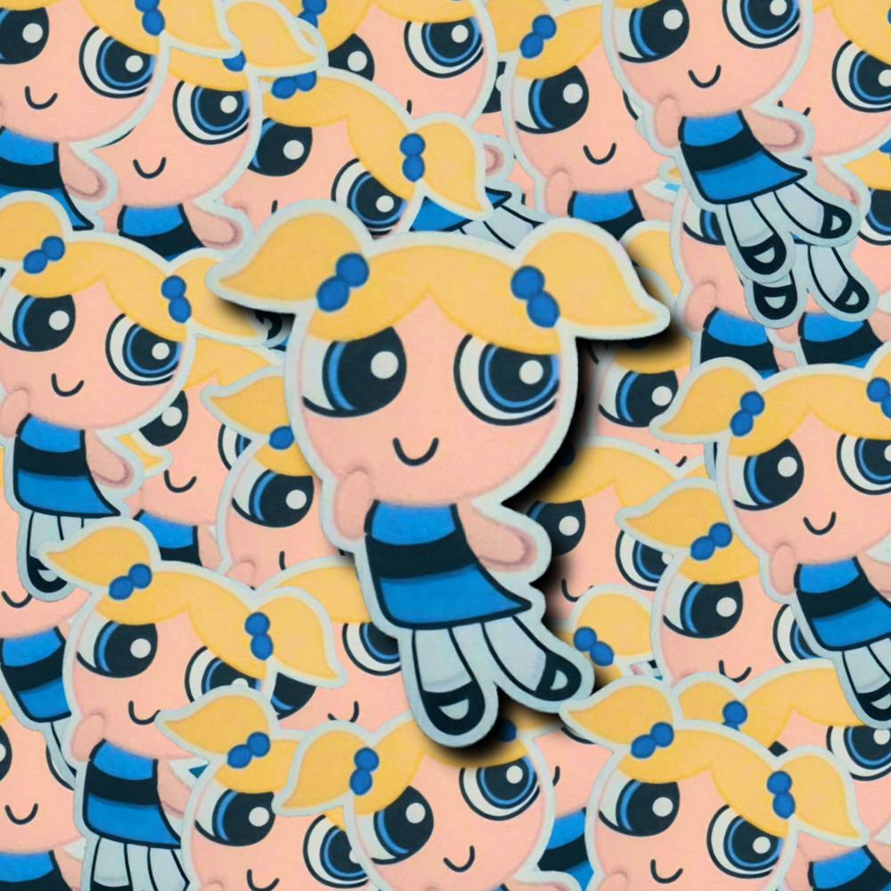 Bubbles Powerpuff Girls DieCut Sticker