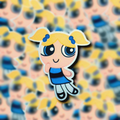 Bubbles Powerpuff Girls DieCut Sticker