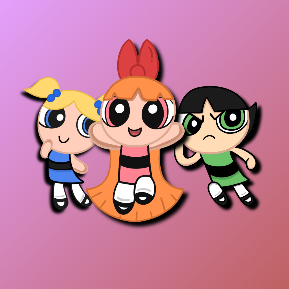 Powerpuff Girls Stickers Trio Bundle Set
