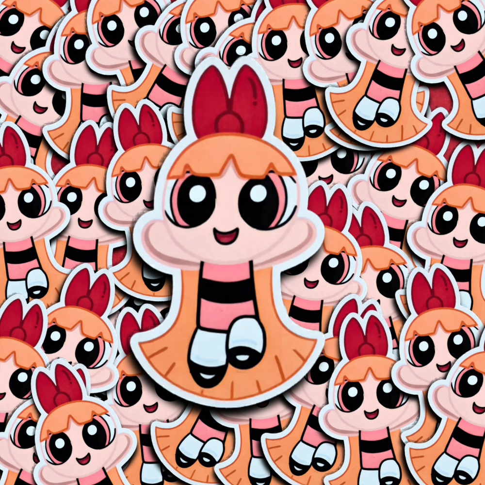 Blossom Powerpuff Girls DieCut Sticker