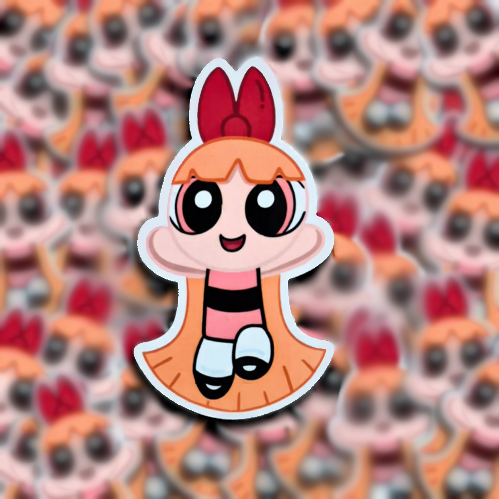 Blossom Powerpuff Girls DieCut Sticker